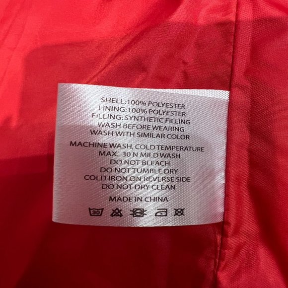 Zyia Active Sierra Red Aspen Removable Hood Full Zipper  Puffer Jacket Size L - Picture 8 of 13